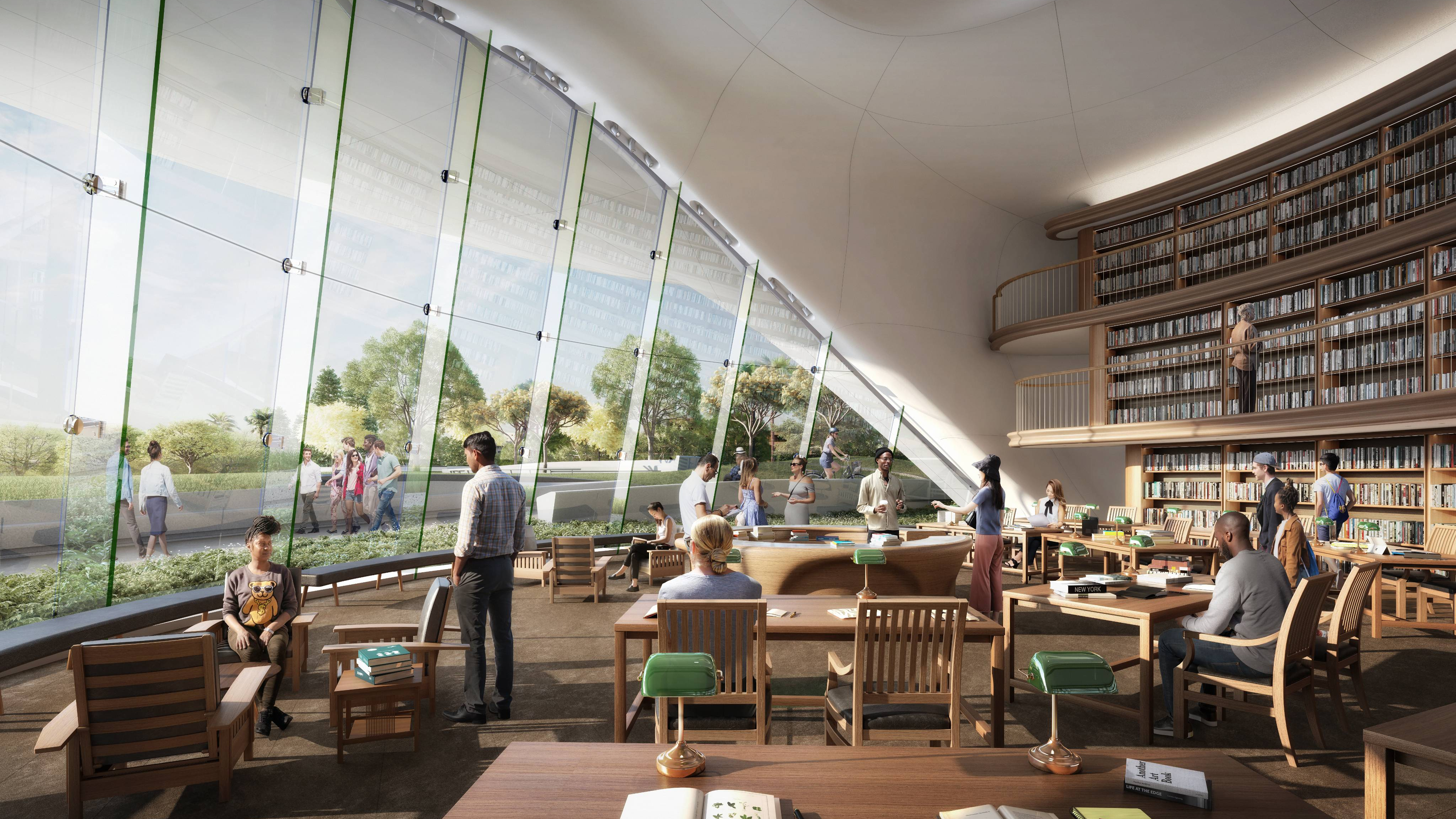 Library rendering window