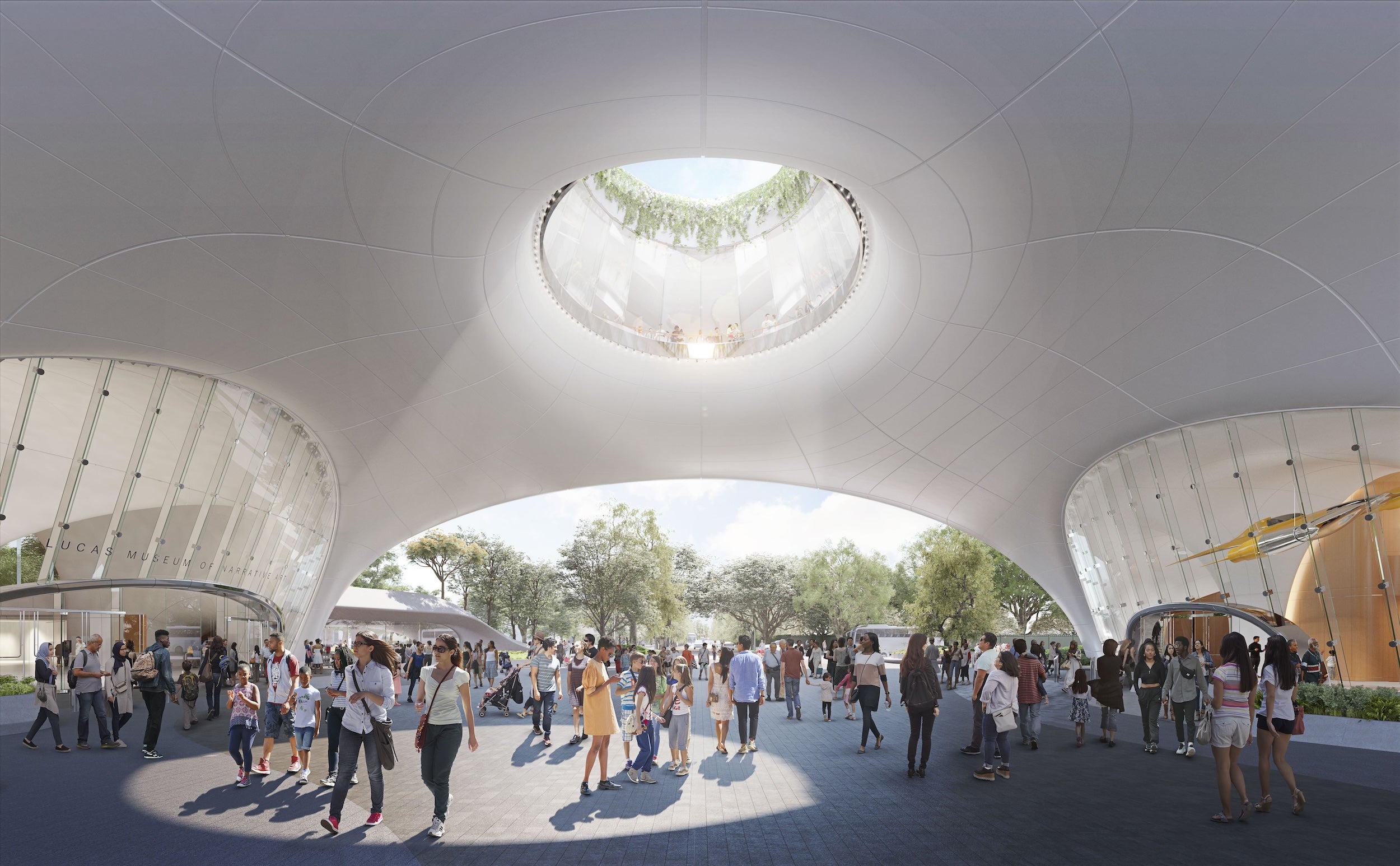 Oculus plaza rendering
